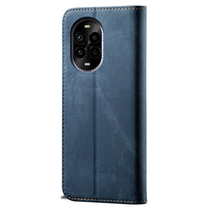 For Huawei nova 13 Pro 5G Case Jeans Cloth Texture Anti-Scratch Leather Stand Phone Cover