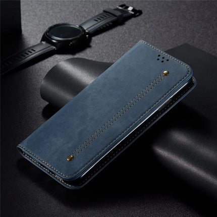 For Huawei nova 13 Pro 5G Case Jeans Cloth Texture Anti-Scratch Leather Stand Phone Cover
