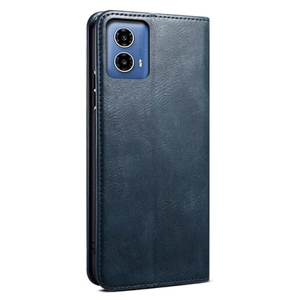 For Motorola Moto G35 5G Case Crazy Horse Texture Waxy Leather Wallet Stand Phone Cover