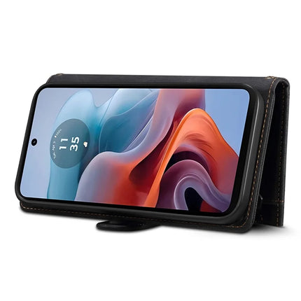 ESEBLE Star Series For Motorola Moto G35 5G Case Zipper Wallet Leather Stand Phone Cover