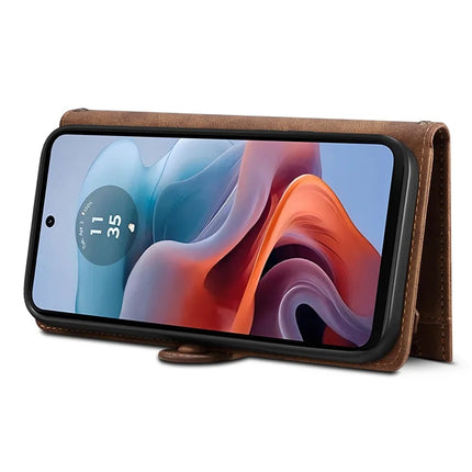 ESEBLE Star Series For Motorola Moto G35 5G Case Zipper Wallet Leather Stand Phone Cover