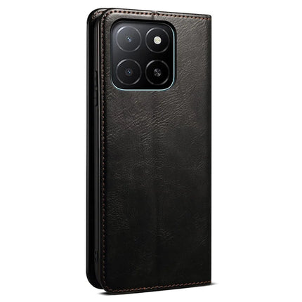 For Honor X5b / X5b Plus Case Crazy Horse Texture Waxy Leather Wallet Stand Phone Cover