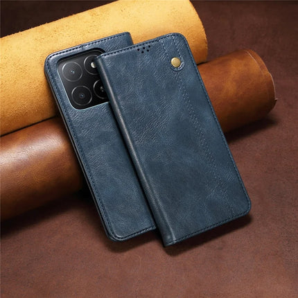For Honor X5b / X5b Plus Case Crazy Horse Texture Waxy Leather Wallet Stand Phone Cover