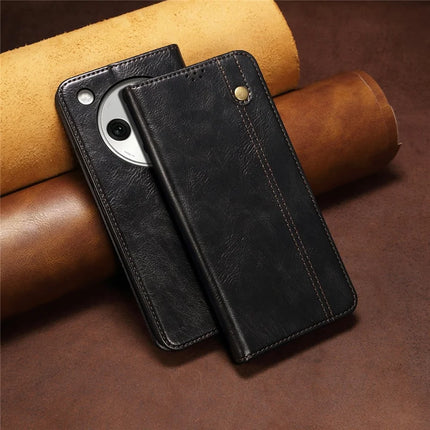 For Oppo Find X8 5G Case Crazy Horse Texture Waxy Leather Wallet Stand Phone Cover