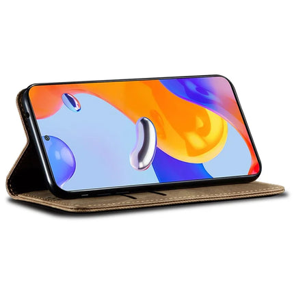 For Oppo Find X8 Pro 5G Case Jeans Cloth Texture Anti-Scratch Leather Stand Phone Cover