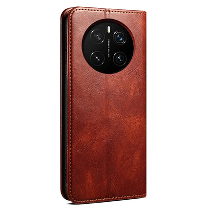 For Honor Magic7 5G Case Crazy Horse Texture Waxy Leather Wallet Stand Phone Cover