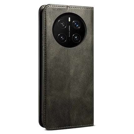 For Honor Magic7 5G Case Crazy Horse Texture Waxy Leather Wallet Stand Phone Cover