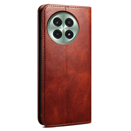 For OnePlus 13 Case Crazy Horse Texture Waxy Leather Wallet Stand Phone Cover
