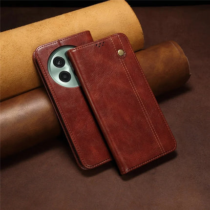 For OnePlus 13 Case Crazy Horse Texture Waxy Leather Wallet Stand Phone Cover