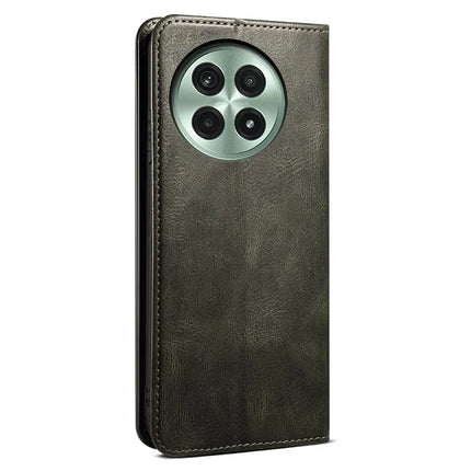For OnePlus 13 Case Crazy Horse Texture Waxy Leather Wallet Stand Phone Cover