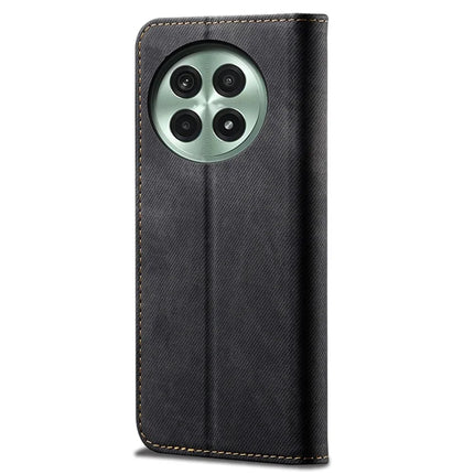 For OnePlus 13 Case Jeans Cloth Texture Anti-Scratch Leather Stand Phone Cover