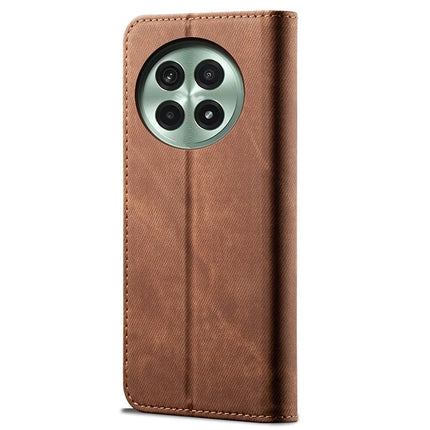 For OnePlus 13 Case Jeans Cloth Texture Anti-Scratch Leather Stand Phone Cover