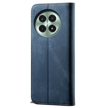 For OnePlus 13 Case Jeans Cloth Texture Anti-Scratch Leather Stand Phone Cover