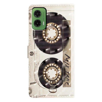 For Motorola Moto G35 5G Case PU Leather Wallet Phone Cover 3D Pattern Printing