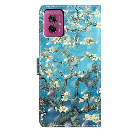 For Motorola Moto G55 5G Case PU Leather Wallet Phone Cover 3D Pattern Printing