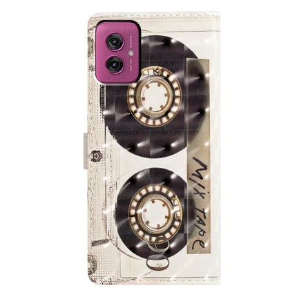 For Motorola Moto G55 5G Case PU Leather Wallet Phone Cover 3D Pattern Printing