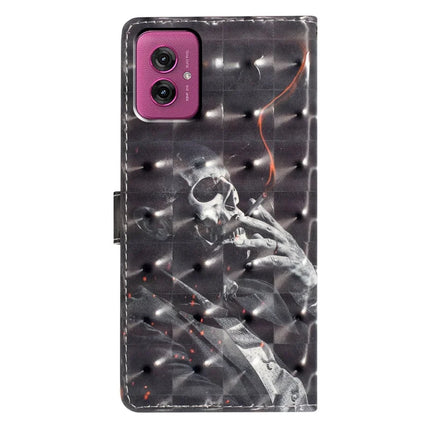 For Motorola Moto G55 5G Case PU Leather Wallet Phone Cover 3D Pattern Printing