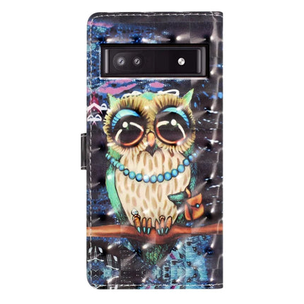 For Google Pixel 9a Case PU Leather Wallet Phone Cover 3D Pattern Printing