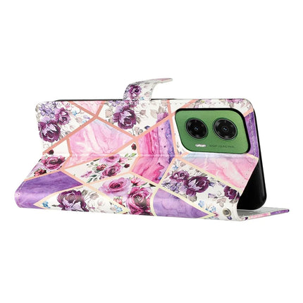 For Motorola Moto G35 5G Wallet Case PU Leather Pattern Printing Stand Phone Cover with Strap