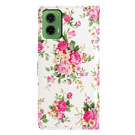 For Motorola Moto G35 5G Wallet Case PU Leather Pattern Printing Stand Phone Cover with Strap