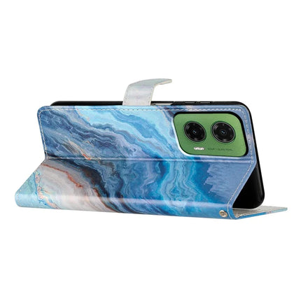For Motorola Moto G35 5G Wallet Case PU Leather Pattern Printing Stand Phone Cover with Strap
