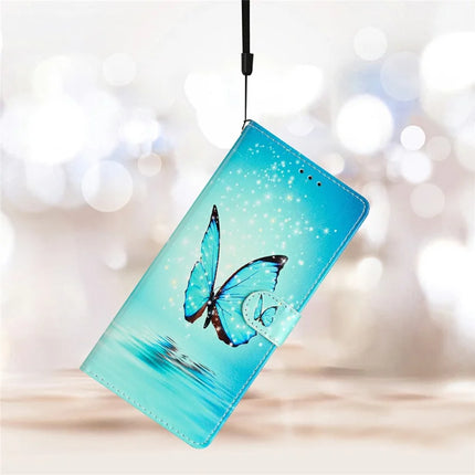 For Motorola Moto G55 5G Wallet Case PU Leather Pattern Printing Stand Phone Cover with Strap