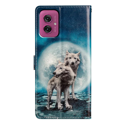 For Motorola Moto G55 5G Wallet Case PU Leather Pattern Printing Stand Phone Cover with Strap