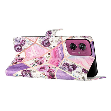 For Motorola Moto G55 5G Wallet Case PU Leather Pattern Printing Stand Phone Cover with Strap