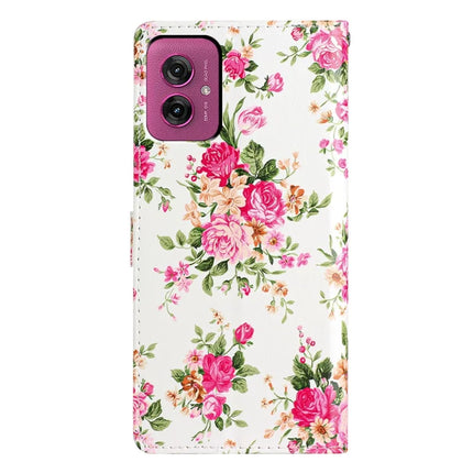 For Motorola Moto G55 5G Wallet Case PU Leather Pattern Printing Stand Phone Cover with Strap
