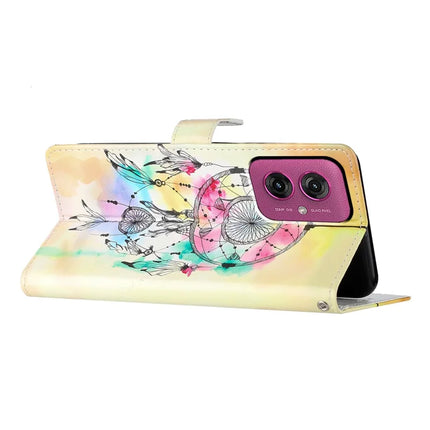 For Motorola Moto G55 5G Wallet Case PU Leather Pattern Printing Stand Phone Cover with Strap