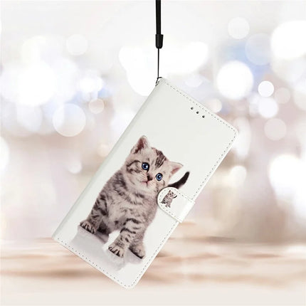 For Motorola Moto G55 5G Wallet Case PU Leather Pattern Printing Stand Phone Cover with Strap