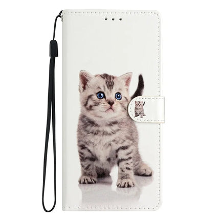 For Motorola Moto G55 5G Wallet Case PU Leather Pattern Printing Stand Phone Cover with Strap