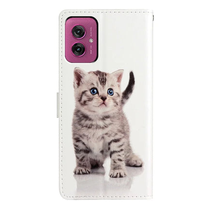 For Motorola Moto G55 5G Wallet Case PU Leather Pattern Printing Stand Phone Cover with Strap