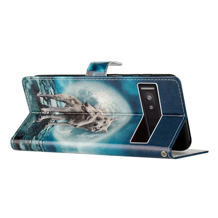 For Google Pixel 9a Wallet Case PU Leather Pattern Printing Stand Phone Cover with Strap