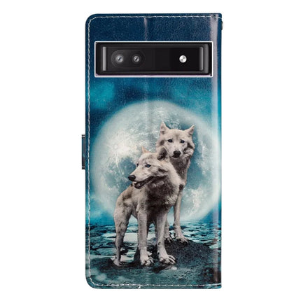 For Google Pixel 9a Wallet Case PU Leather Pattern Printing Stand Phone Cover with Strap