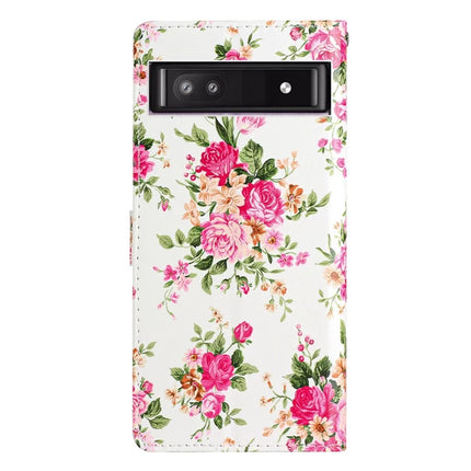 For Google Pixel 9a Wallet Case PU Leather Pattern Printing Stand Phone Cover with Strap