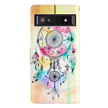 For Google Pixel 9a Wallet Case PU Leather Pattern Printing Stand Phone Cover with Strap