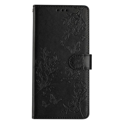 For Google Pixel 9a Wallet Phone Case Butterfly Floral Imprint Leather Flip Cover