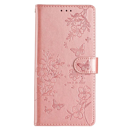 For Google Pixel 9a Wallet Phone Case Butterfly Floral Imprint Leather Flip Cover