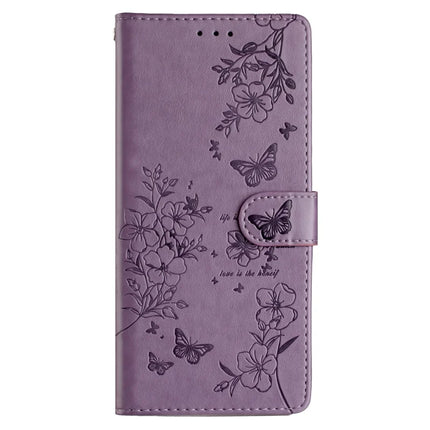 For Google Pixel 9a Wallet Phone Case Butterfly Floral Imprint Leather Flip Cover