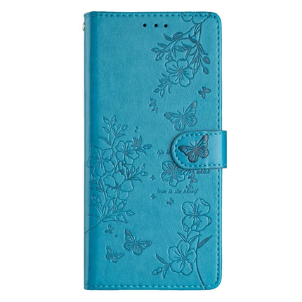 For Google Pixel 9a Wallet Phone Case Butterfly Floral Imprint Leather Flip Cover