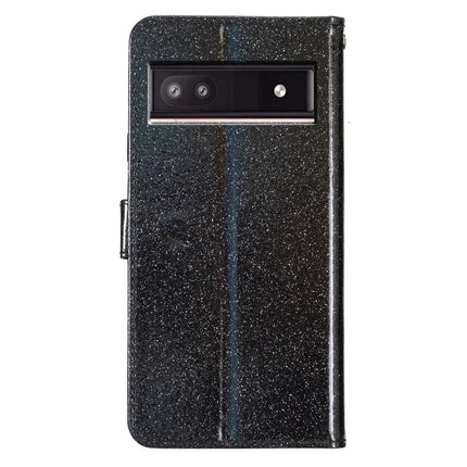 For Google Pixel 9a Wallet Case Glitter Anti-Scratch Leather Phone Cover Stand