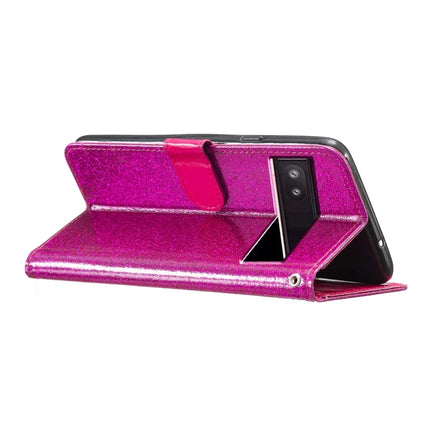 For Google Pixel 9a Wallet Case Glitter Anti-Scratch Leather Phone Cover Stand