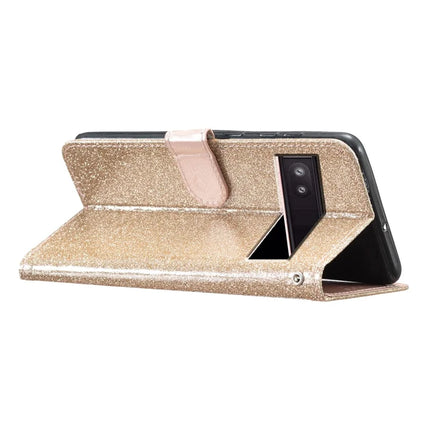 For Google Pixel 9a Wallet Case Glitter Anti-Scratch Leather Phone Cover Stand