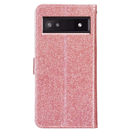 For Google Pixel 9a Wallet Case Glitter Anti-Scratch Leather Phone Cover Stand