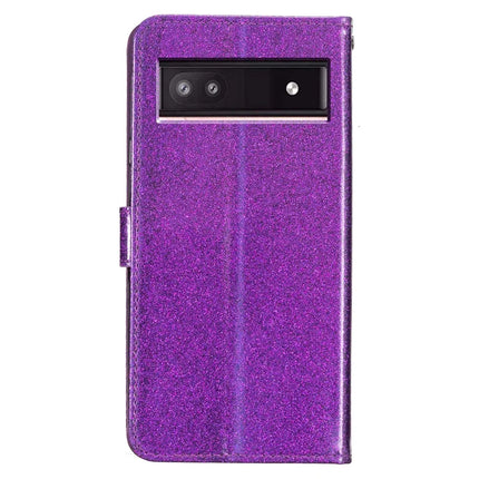 For Google Pixel 9a Wallet Case Glitter Anti-Scratch Leather Phone Cover Stand
