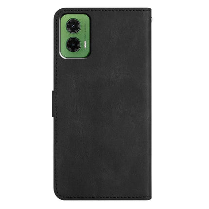 For Motorola Moto G35 5G Case Crazy Horse Texture PU Leather Wallet Stand Phone Cover