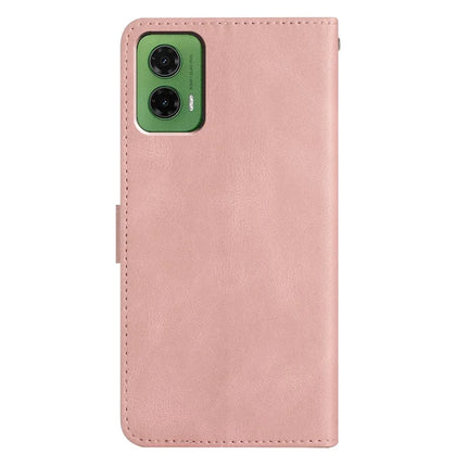 For Motorola Moto G35 5G Case Crazy Horse Texture PU Leather Wallet Stand Phone Cover