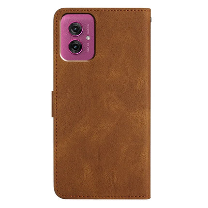 For Motorola Moto G55 5G Case Crazy Horse Texture PU Leather Wallet Stand Phone Cover