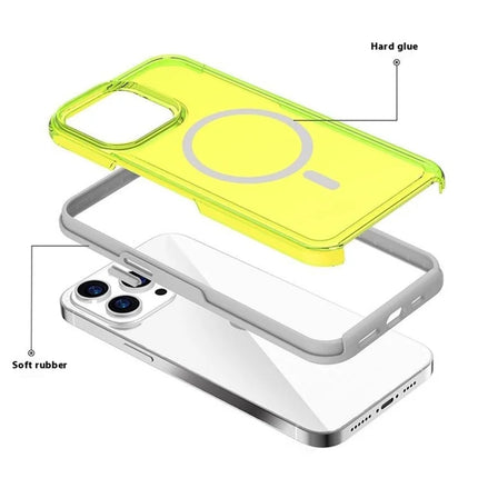 For iPhone 16 Pro Max Back Cover Skin Touch Frosted Semi-Transparent Magnetic Phone Case